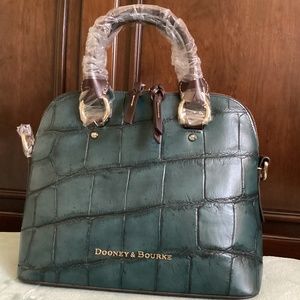 Dooney and Bourke  Cameron Satchel (Denison). Deep Teal
